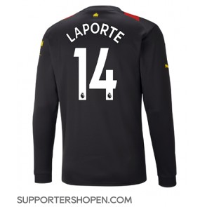 Manchester City Aymeric Laporte #14 Borta Matchtröja 2022-23 Långärmad